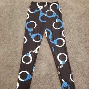 Police handcuff leggings